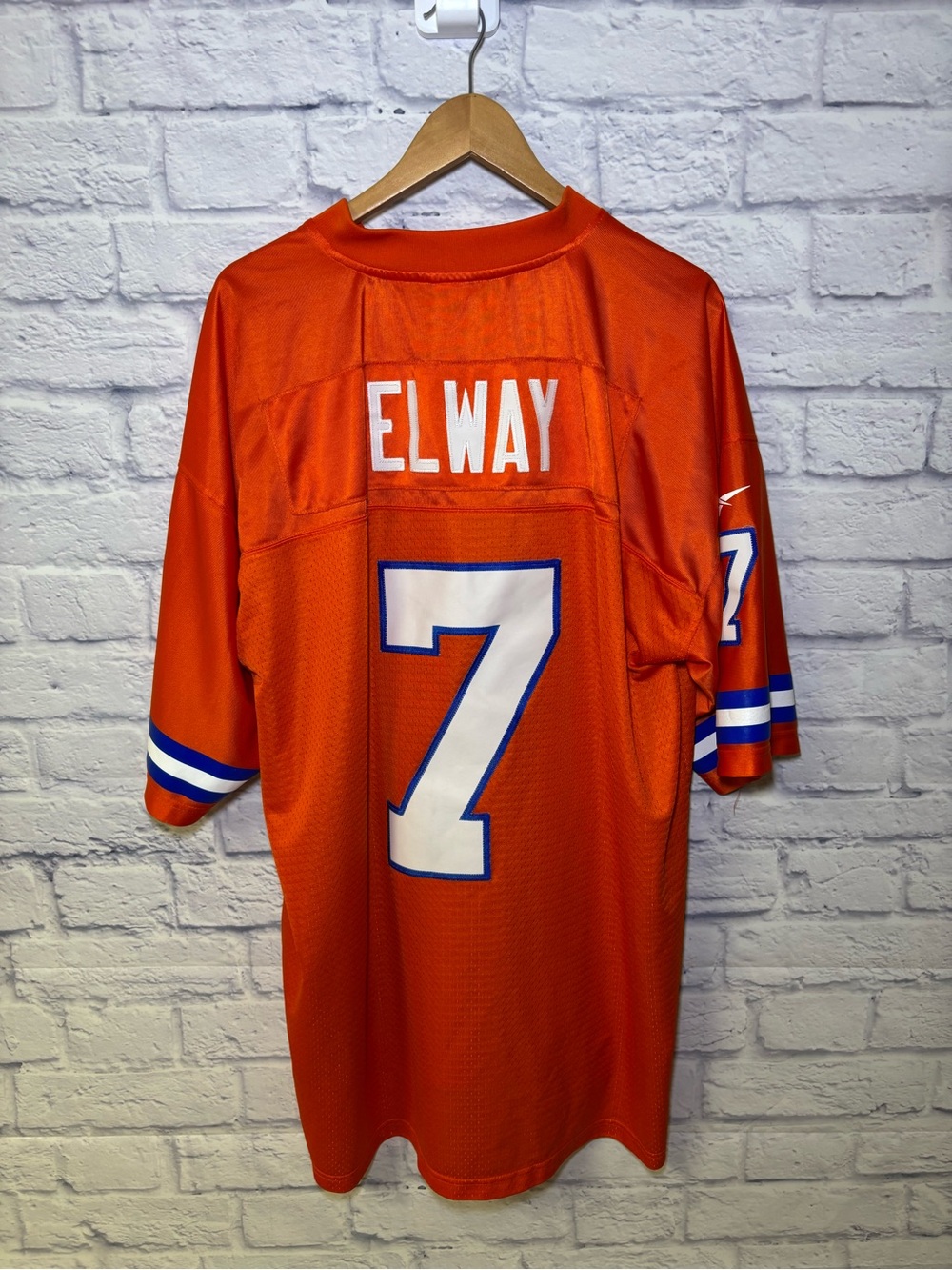 Reebok Denver Broncos John Elway #7 NFL Football Jersey Men’s 2XL Orange